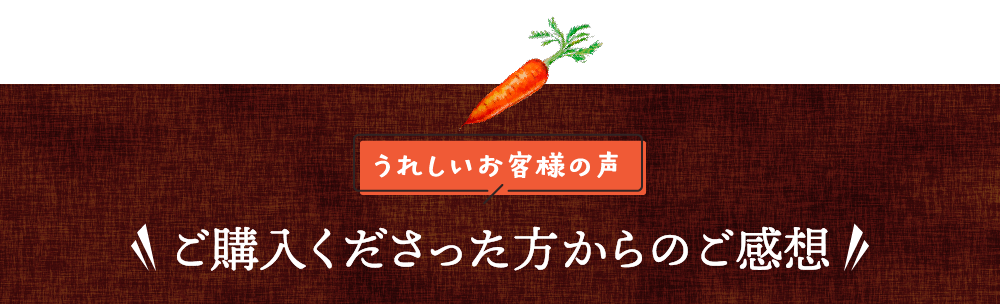 うれしいお客様の声ご購入くださった方からのご感想